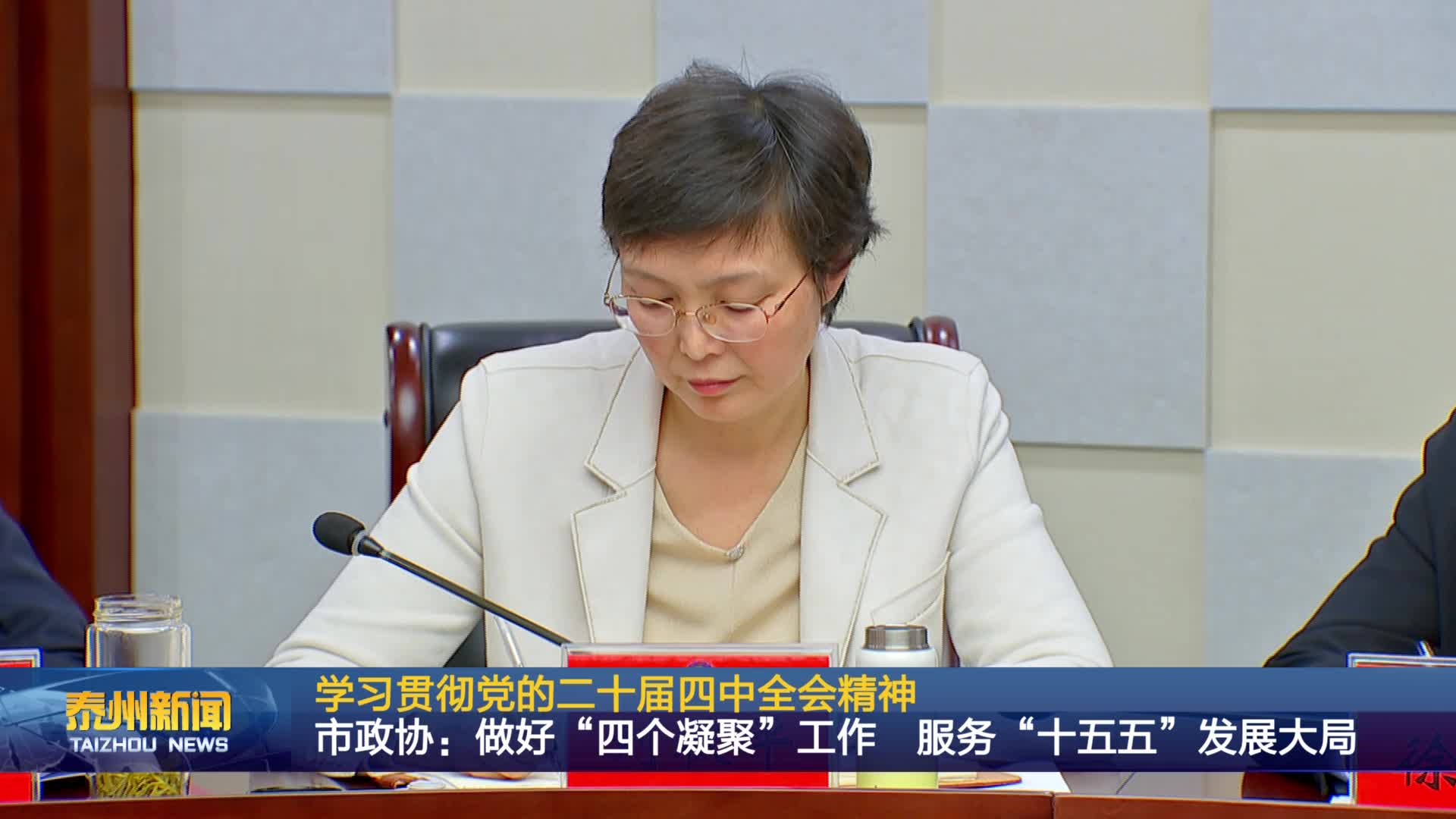 学习贯彻党的二十届四中全会精神  市政协:做好“四个凝聚”工作 服务“十五五”发展大局